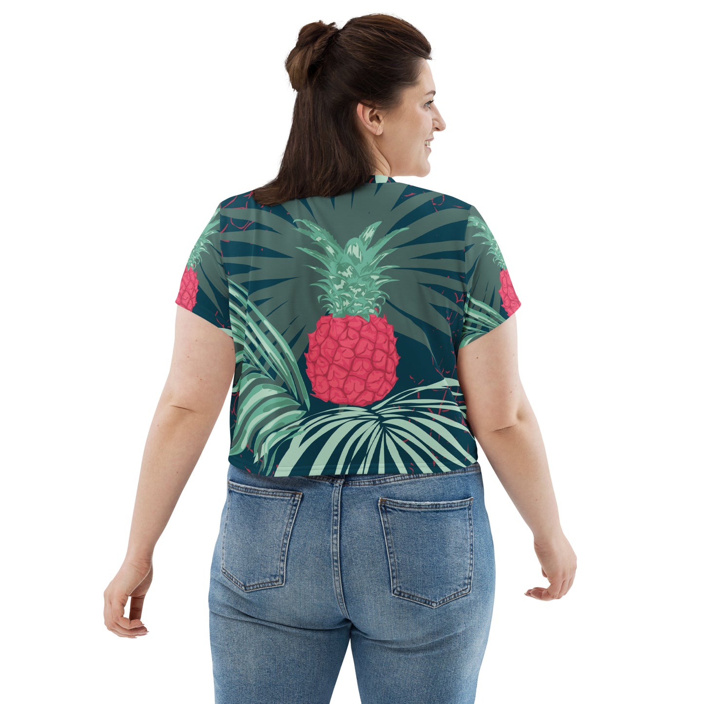 Red Pineapple | Crop Tee