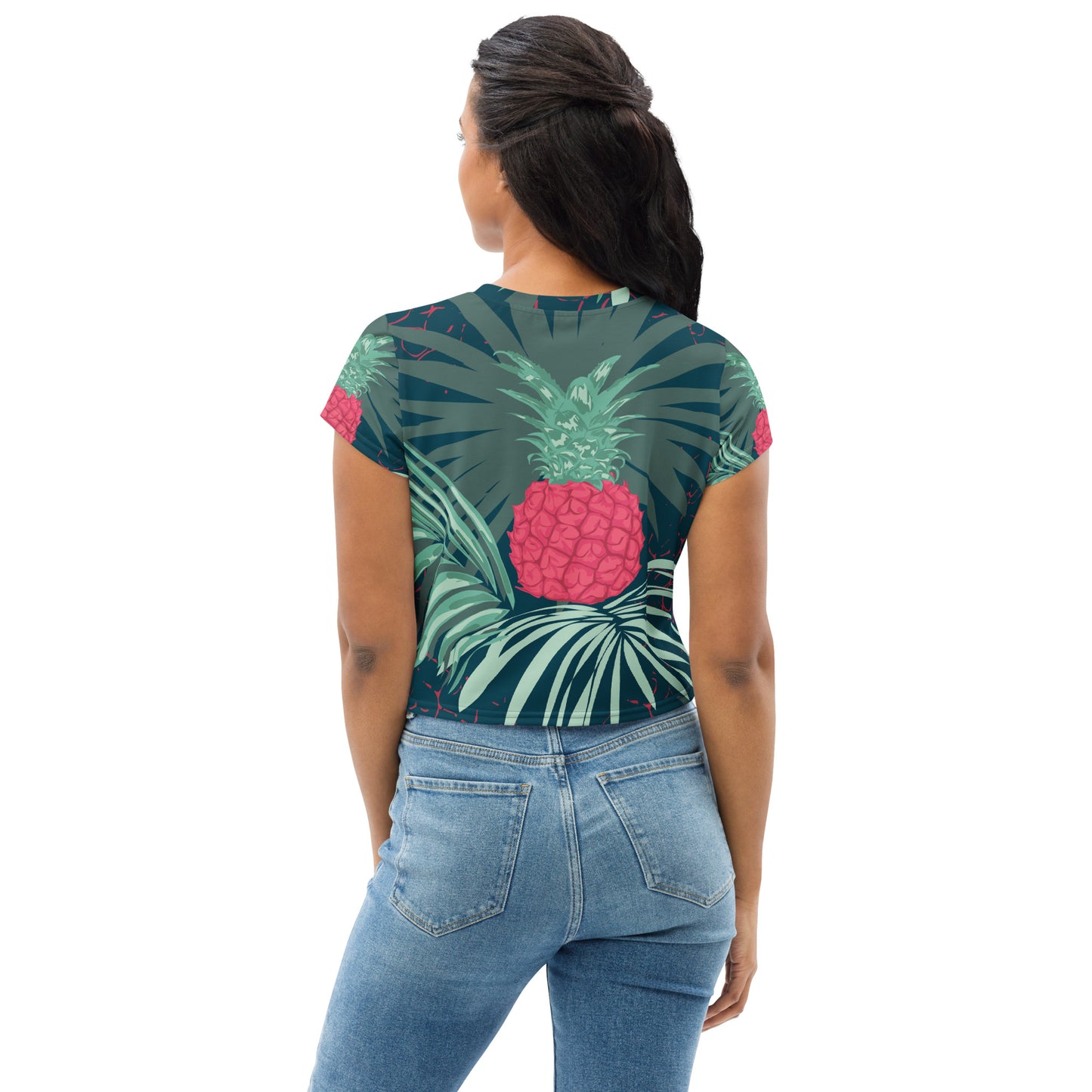 Red Pineapple | Crop Tee