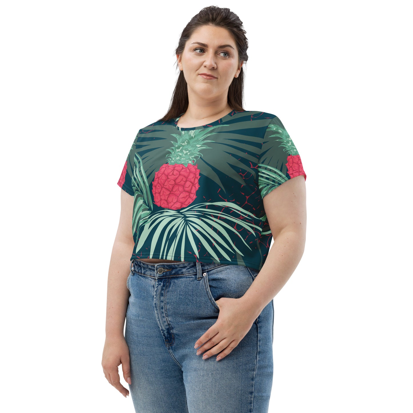 Red Pineapple | Crop Tee