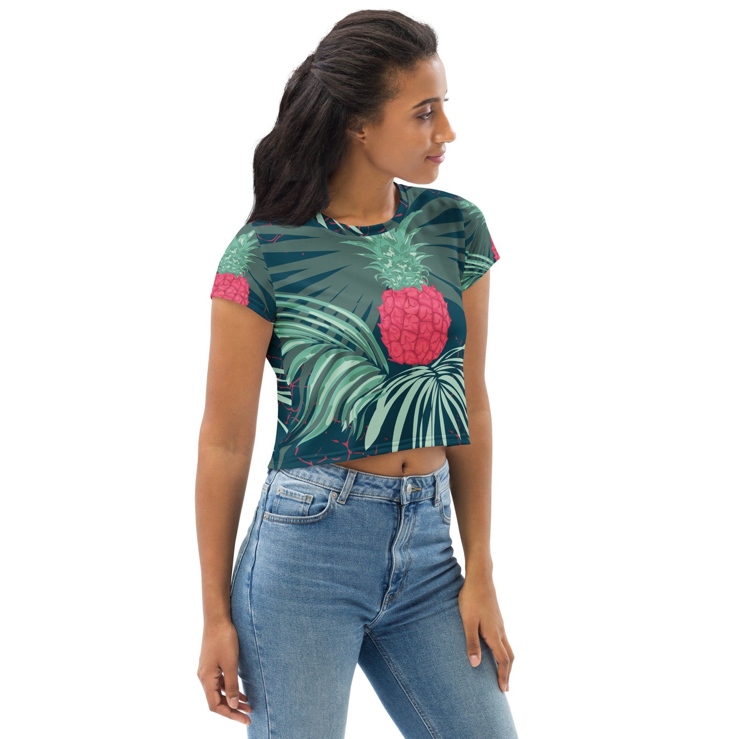 Red Pineapple | Crop Tee