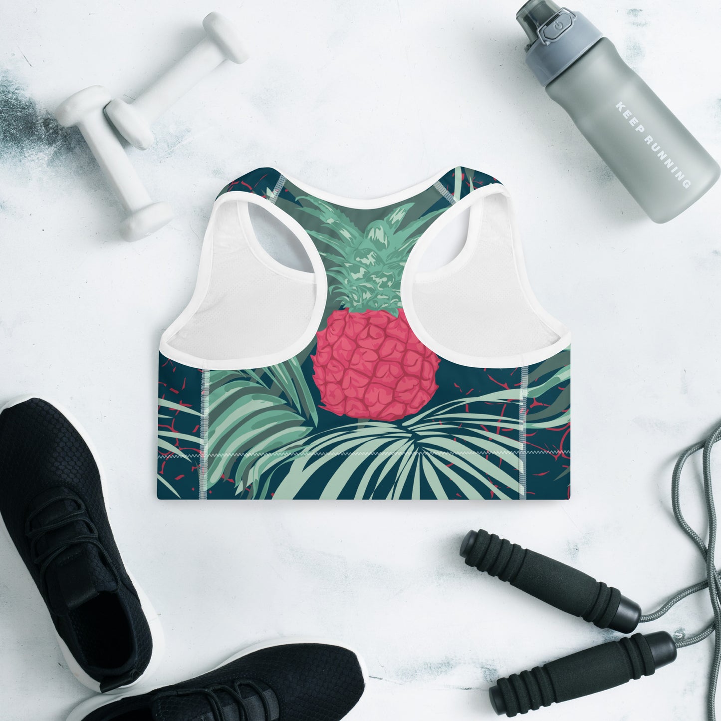 Red Pineapple | Padded Sports Bra