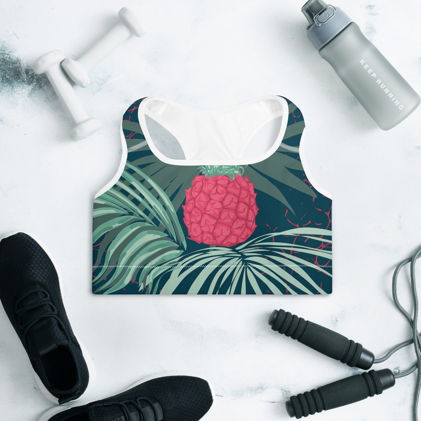 Red Pineapple | Padded Sports Bra