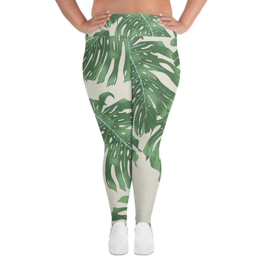 Palm Beach Vacay | Plus Size Leggings