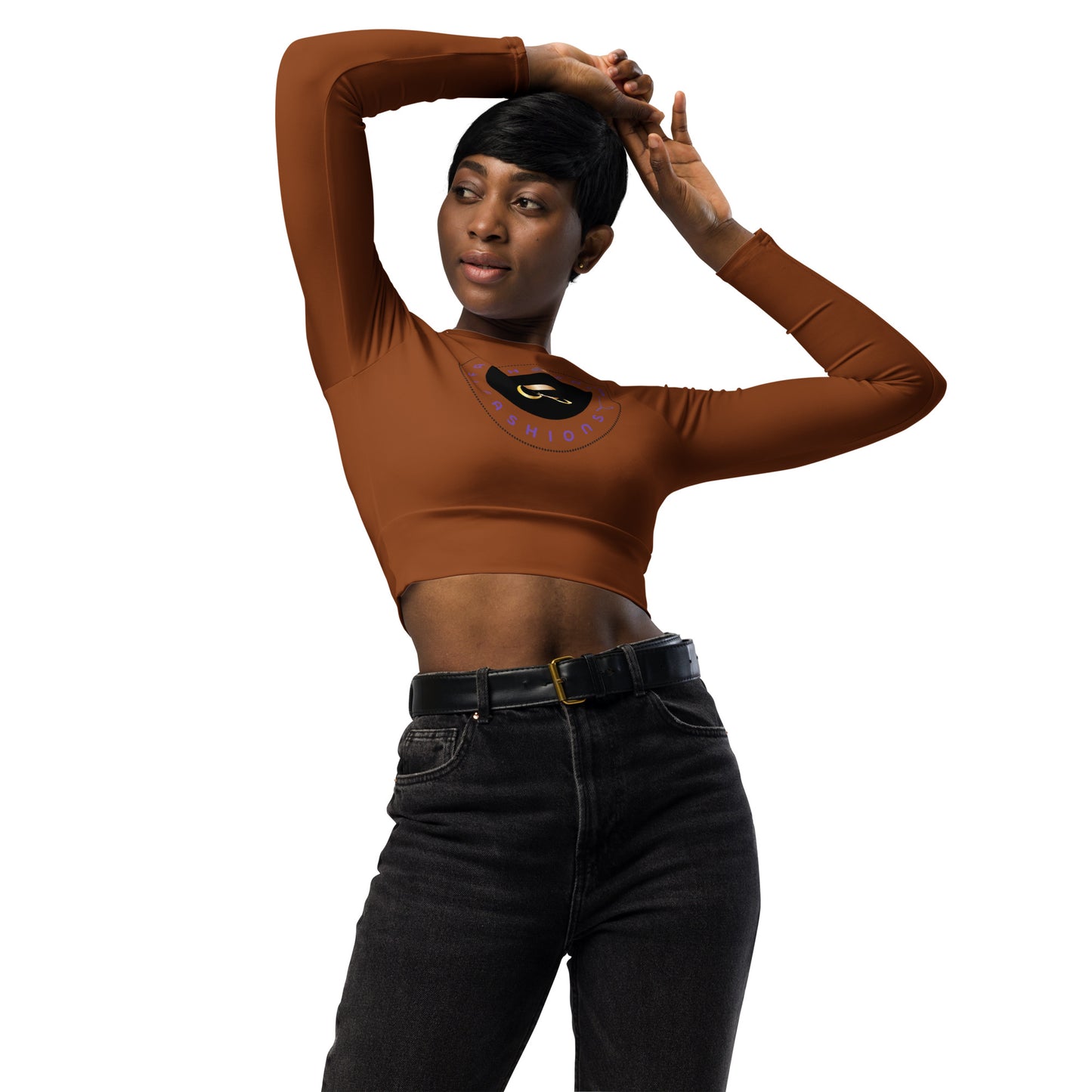 Brownie Babe | long-sleeve crop top