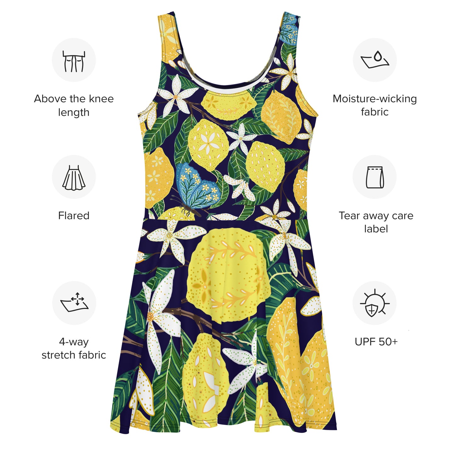 Lemon Me Crazy | Skater Dress