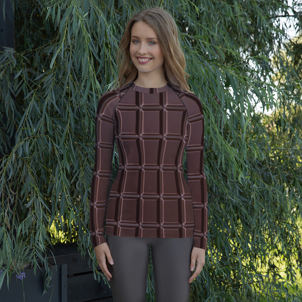 All Over Chocolate | Women's Rash Guard