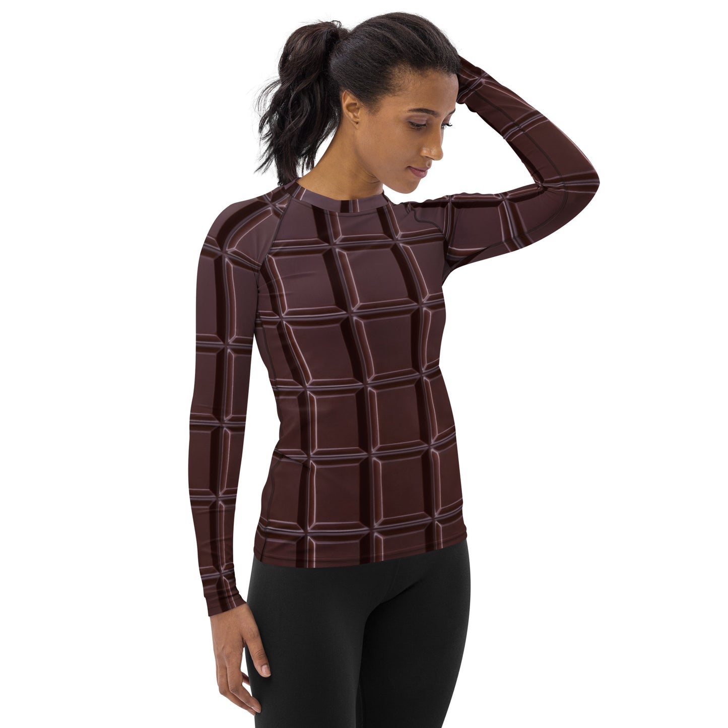 All Over Chocolate | Women's Rash Guard