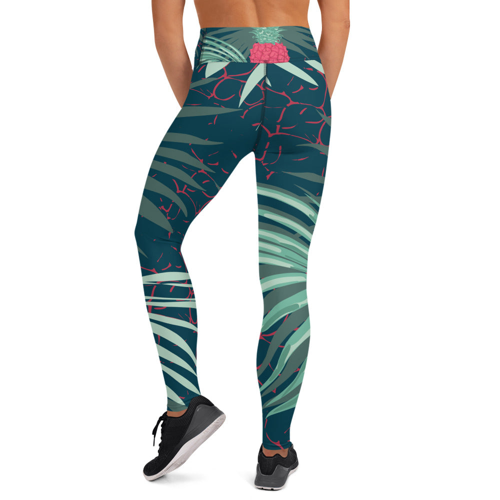 Red Pineapple | Yoga Leggings