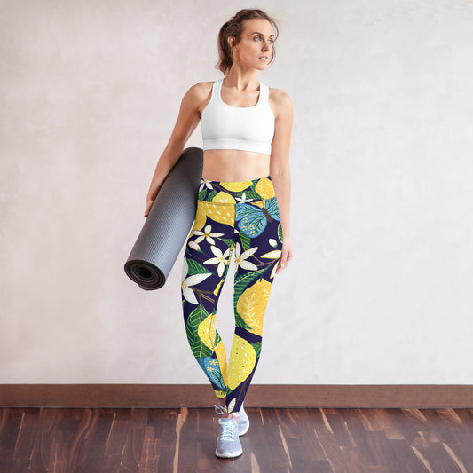 Lemon Me Crazy | Yoga Leggings