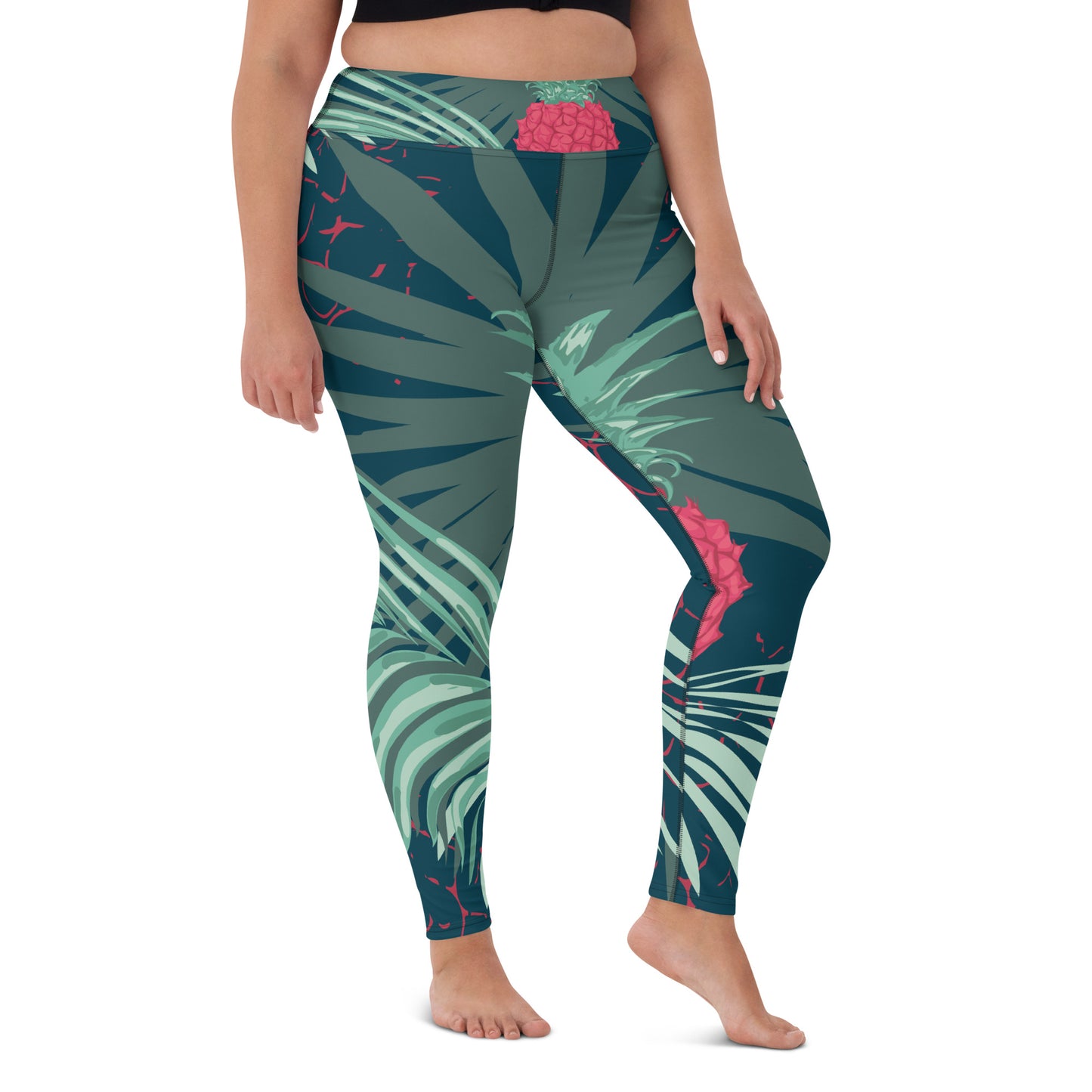 Red Pineapple | Yoga Leggings