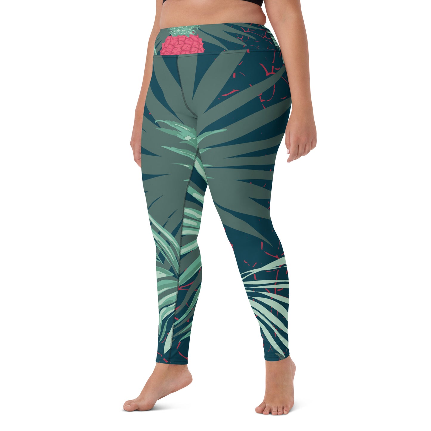 Red Pineapple | Yoga Leggings