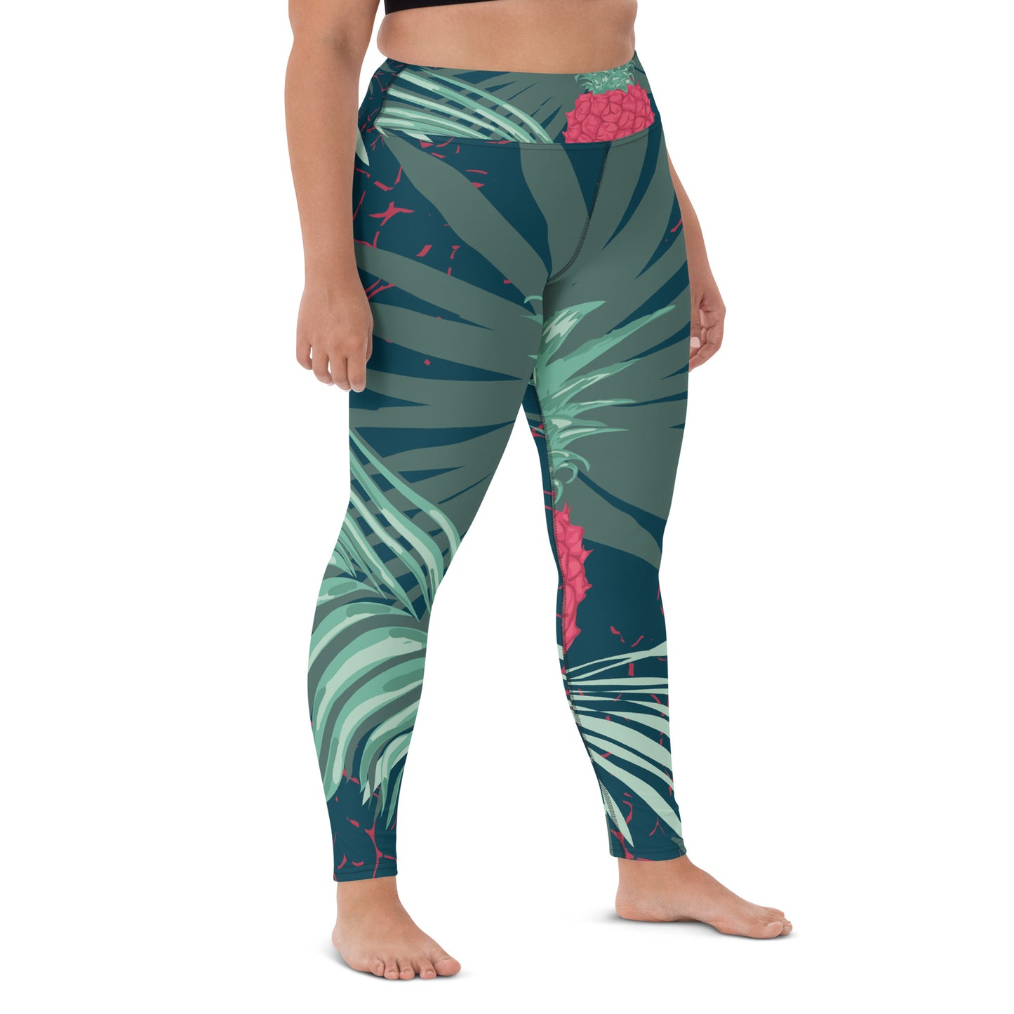 Red Pineapple | Yoga Leggings