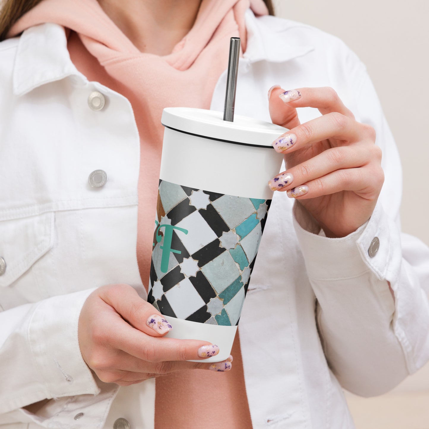 FFF is a Star | Insulated tumbler with a straw