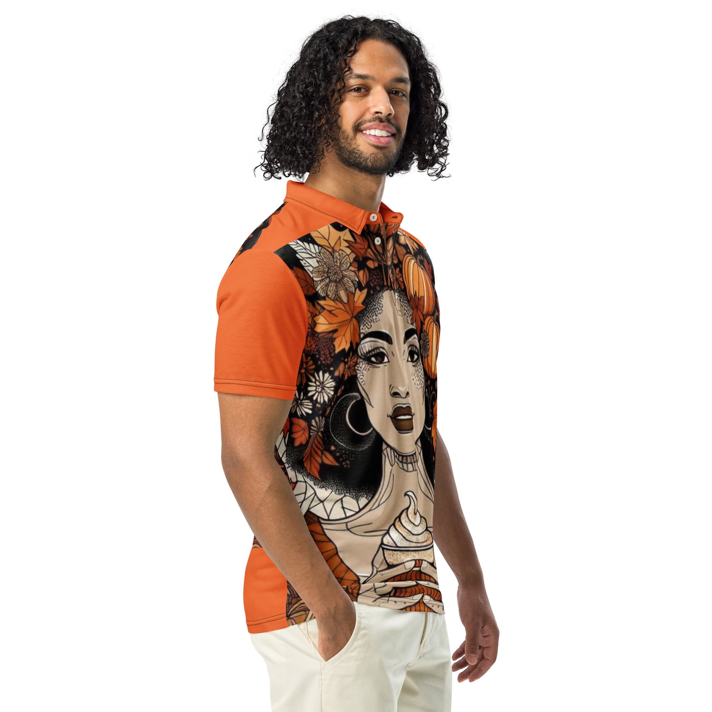 Autumn Queen | | Men’s slim fit polo (orange)