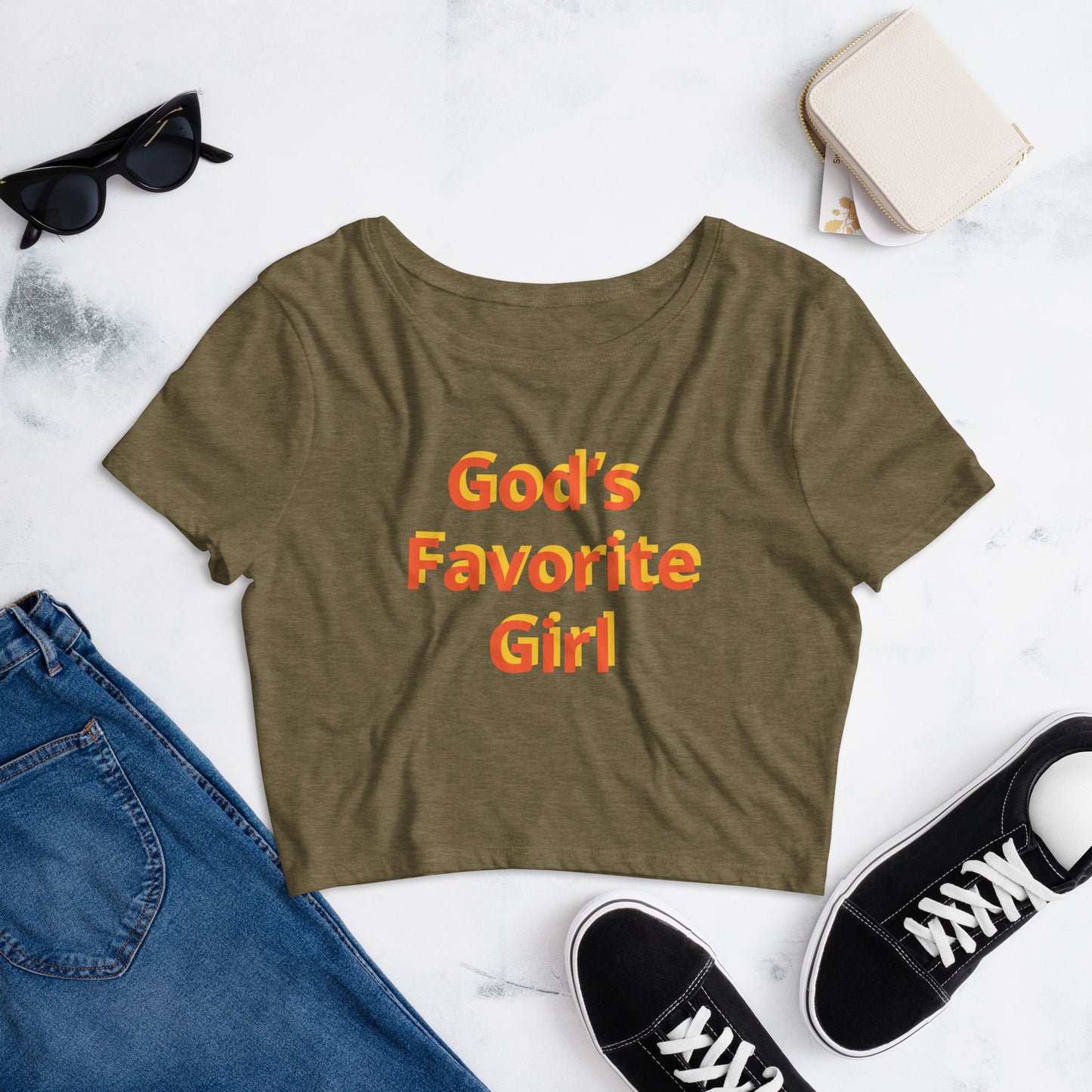 God’s Favorite 🤩 Girl | Women’s Crop Tee