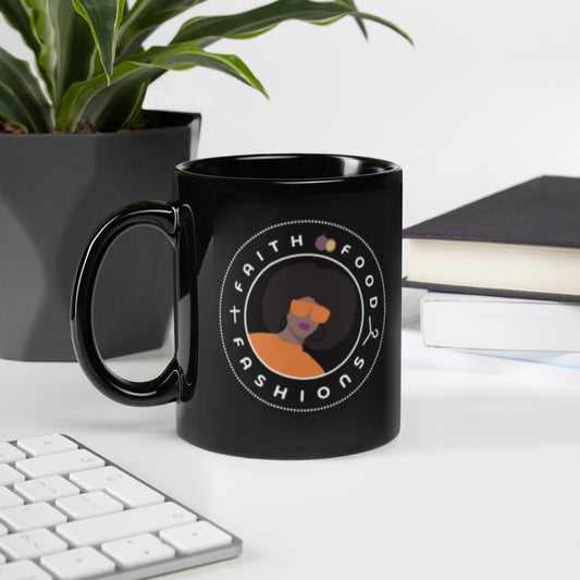 FFF| Logo Emblem | Black Glossy Mug